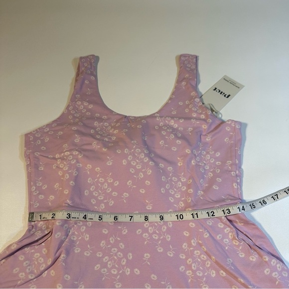 NWT Pact Organic Cotton Blend Tie Back Fit & Flare Dress Wild English Lavender - Picture 5 of 12